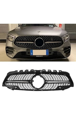 Mercedes W177 Diamond Ön Panjur Izgara Seti Krom-siyah 2018 Sonra