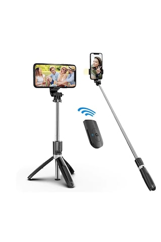 3 Ayak 70 cm Kamera Tripodu + Döner Başlık Telefon Tutucu-fc627 Siyah