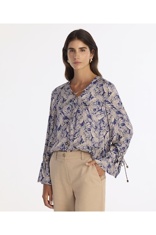 Yargıcı Regular V Yaka Uzun Kol Bluz 25kkbl6029x 004 Lacivert