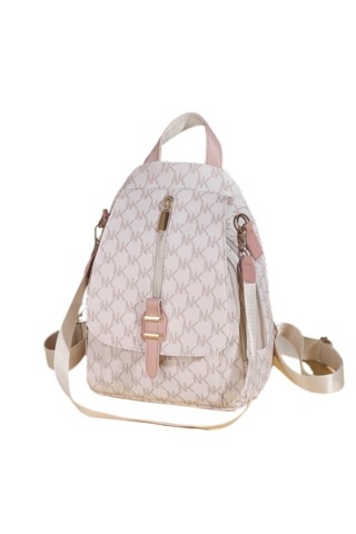 Kadınlar İçin Şık Retro Sırt Çantası-pembe Pembe