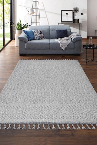 Otantik Salon Ve Oturma Odası Halısı Krem/gri 23917b Krem