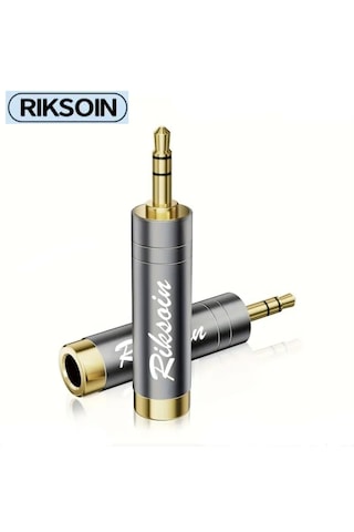 Riksoin 3.5mm To 6.5mm Ses Jack Çevirici Dönüştürücü Adaptör Hifi
