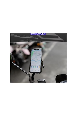 Ga57 Motor Motosiklet Telefon Ayna Tutucu Tamamı Alüminyum Metal Kasa