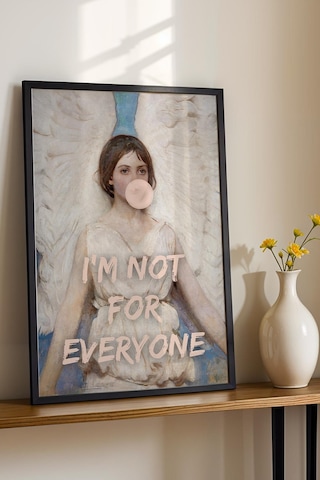 I Am Not For Everyone Çerçeveli Tablo Abbott Handerson Thayer Angel Genç Odası İçin Dekor Altered Art