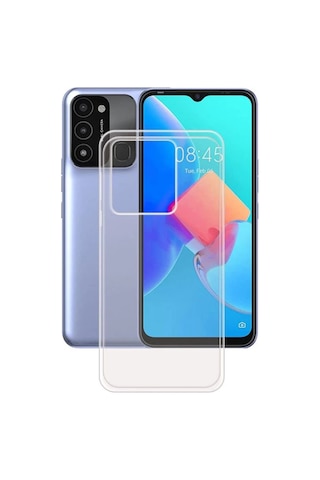 Tecno Uyumlu Spark 8c Kapak 1mm Süper Silikon Şeffaf Kılıf