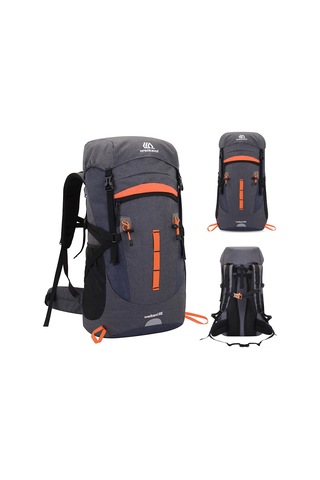 Neevoyu 50l Suv Outdoor Sırt Çantası - Nefes Alabilir, Su Geçirmez, Hafif Ve Dayanıklı Spor Çantası Gri