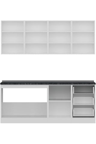 Minar 200 Cm Mutfak Dolabı Beyaz 200-b2