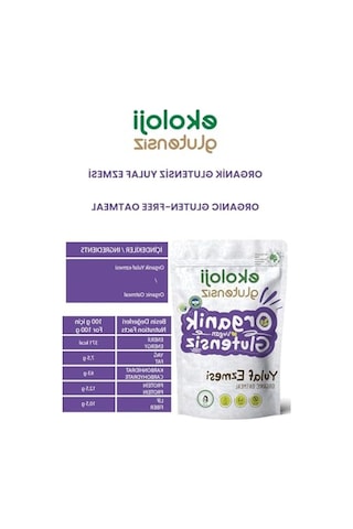 Organik Glutensiz Yulaf Ezmesi, 300 Gr Ambalajda