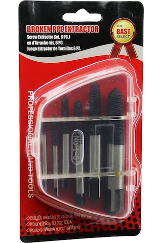 6 Pcs Hasarlı Vida Çıkarıcı Set - Sola Dönen Klavuz Uç 5570