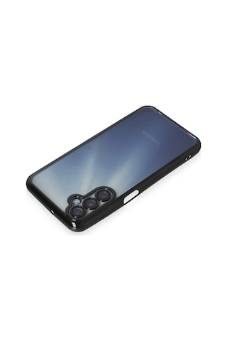 Samsung Uyumlu Galaxy A35 5g Kılıf Razer Lensli Silikon - Siyah Aklby-bsva58 standart