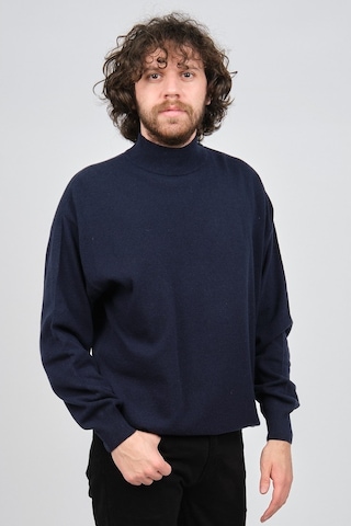 Ida Erkek Lambswool Yarım Balıkçı Kazak 0593161 Lacivert Lacivert