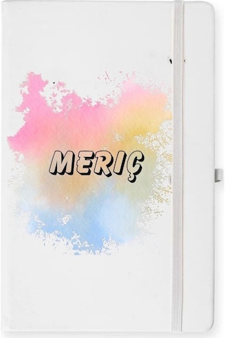 İsme Özel Sulu Boya Efektli Defter 001