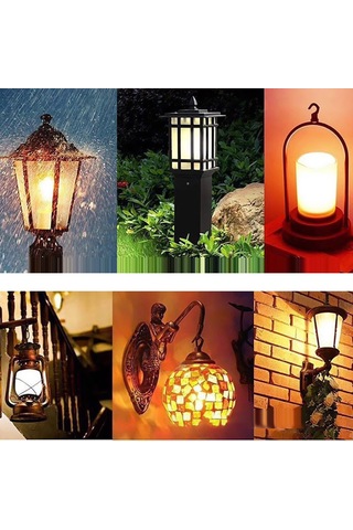 Youtek Led Alev Işık Ampülü, 3 Işık Modu Tatlı Alev, Sürekli Parlak, Soluklanma , Doğal Alev Simülasyonu, Dekoratif Işık Kaynağı, Ev/bar/parti Dekorasyonu