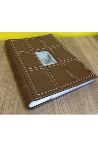 Aledo 10x15cm 300 Lük Deri Özel Lüx Fotoğraf Albümü-l1300 Kahve