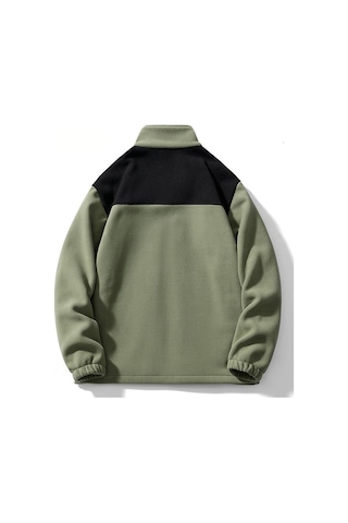 Açık Hava Polar Rüzgar Geçirmez Ve Sıcak Erkek Ceketi Beyaz