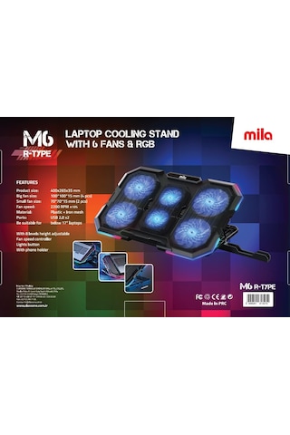 Classone Mila Serisi M6 R-type 13-17 İnch Uyumlu 2200 Rpm, Rgb Iş