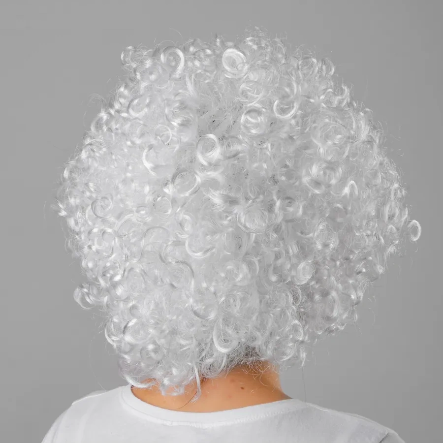 Strana Karnavalia Karnaval Peruk "bukleler" Renk Gri 250245562 Beyaz