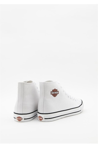 Harley Davidson 023m100382 Pittsburgh Plain White Erkek Sneaker Beyaz