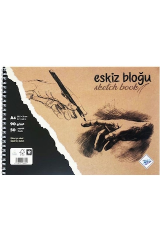 Art Liva Eskiz ve Çizim Defteri Spiralli 50 Sayfa A4 90 G