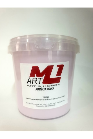 M1 Art Akrilik Boya 1.Kg --10 Renk Seçeneği