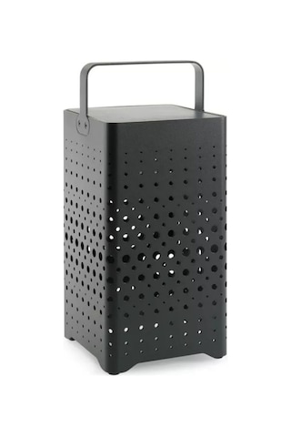 Maro Lamp Zwart 33 Cm Siyah Alüminyum Bahçe Lambası Usb Ve Solar Şarjlı