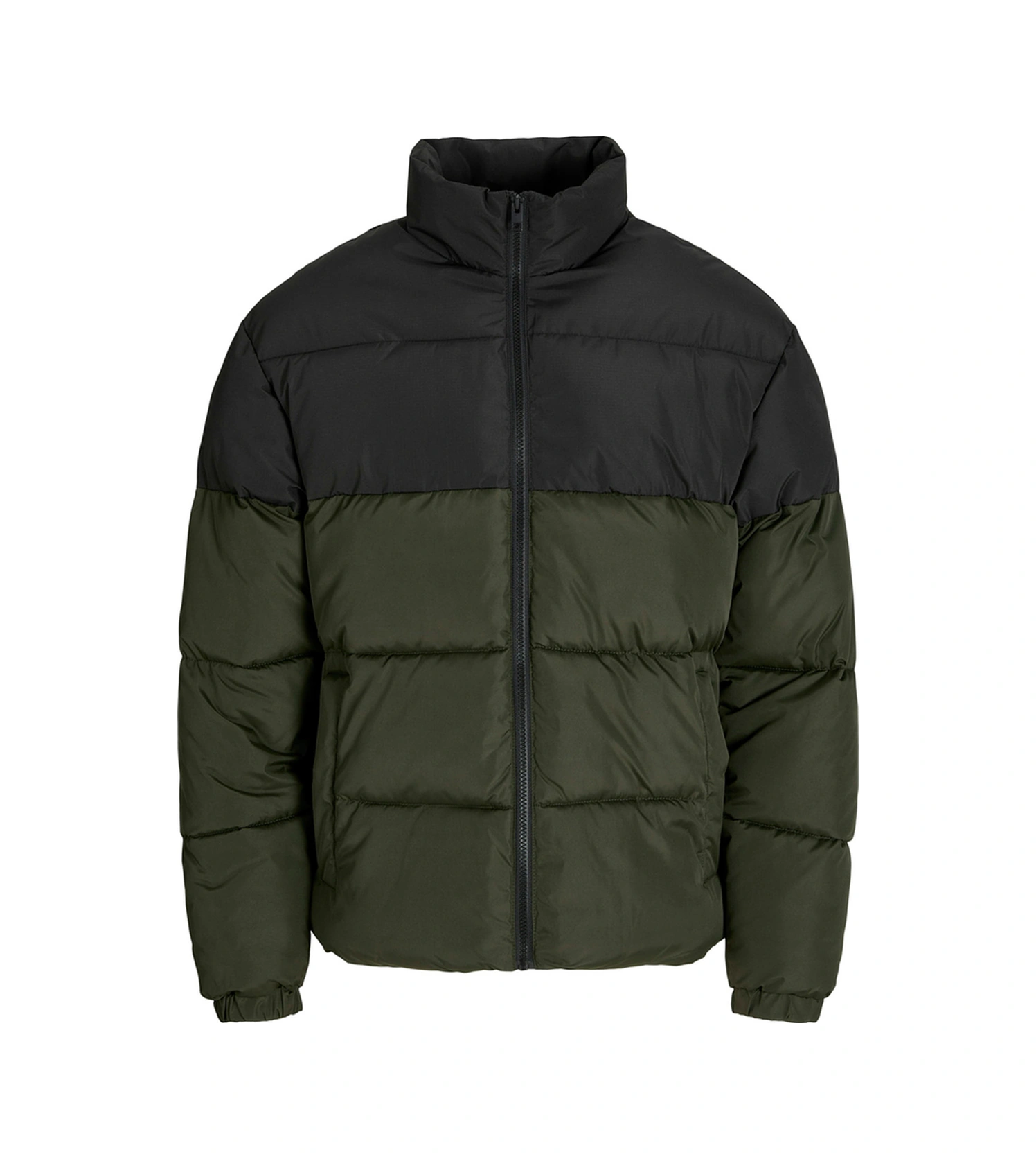 Jack & Jones Jjmaze Puffer Collar Haki Erkek Mont 000000000102352995 Haki