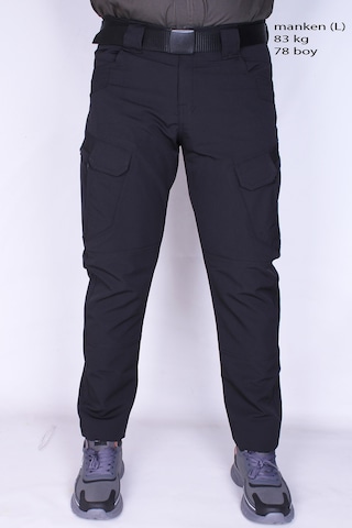 Nikbin Tactical Taktik Pantolon Outdoor Kargo Cep Likrali Yazlık -siyah siyah