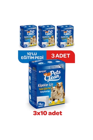 Pets Clean Eğitim Çiş Pedi 10lu 60 90cm 3'lü Paket