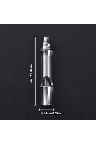 Novahub 48mm Çapında 8mm Yüksek Sesli 120db Titanyum Kamp Düdüğü - Seyahat, Kamp Ve Evcil Hayvan Eğitimi İçin