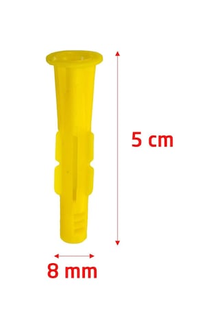 Master 501170 Performans Plastik Roket Dübel 8 Mm 500 Adet