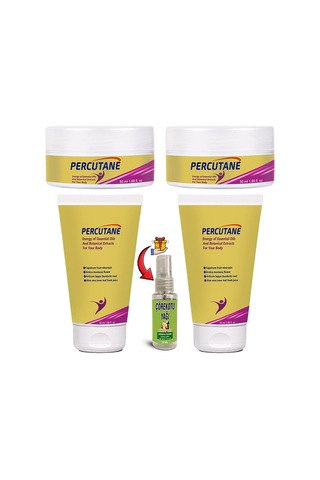 Percutane 2şerli Rahatlamaya Set: Tüp + Kavanoz Kapsikum Arnika Montana Dulavratotu Kökü Kremi 50ml + Çörekotu Yağı