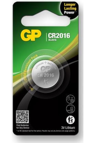 Gp Cr2016 U1 3v Lityum Düğme Pil Tekli Paket