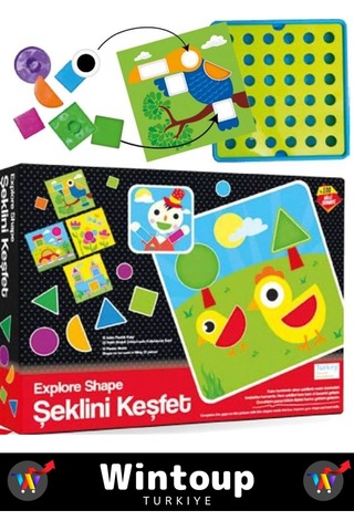 Özel Seri El Becerisi Geliştirici Renkleri Tanıma Parça Bütün İlişkisi Geliştirici Şeklini Keşfet