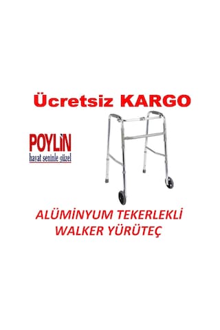 Alüminyum Tekerlekli Walker Yürüteç Poylin P551 Tekerlekli Walker