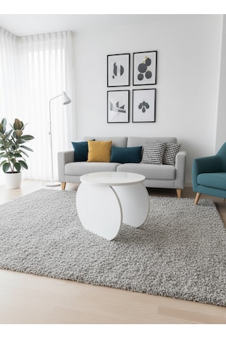 Modern Tasarım Orta Sehpa-zigon Sehpa Beyaz 50x44cm Beyaz