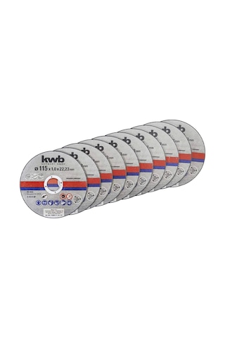 Kwb 10 Parça Metal Kesici Disk 115x1.0  - 49712021