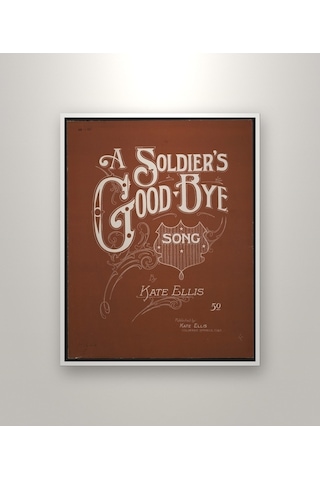 A Soldier's Good-bye Song 1917 Poster, Vintage Afiş Duvar Tablosu Çerçevesiz