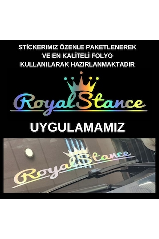 Royal Stance Hologram Ön Cam Sticker