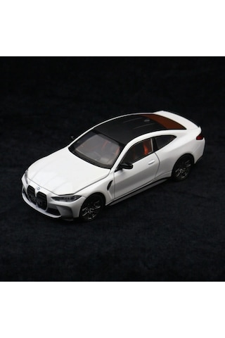 1:23 M4 G82 M4 Supercar Alaşım Diecasts Ses Ve Işık Beyaz