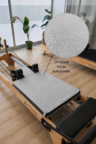 Kaymaz Silikon Tabanlı, Reformer Pilates Havlusu, Ter Emici Bambu Pilates Mat Havlu-gri Grı Kaymaz Silikon Tabanlı, Reformer Pilates Havlusu, Ter Emici Bambu Pilates Mat Havlu-gri Grı