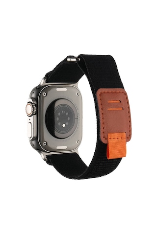 Apple Uyumlu Watch Ultra 49mm Hasır Kordon Krd-106 Strap Kayış