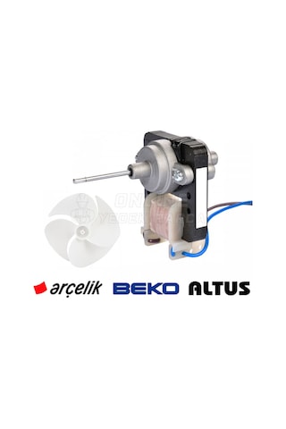 Beko Uyumlu Buzdolabı Fan Motoru + Pervane