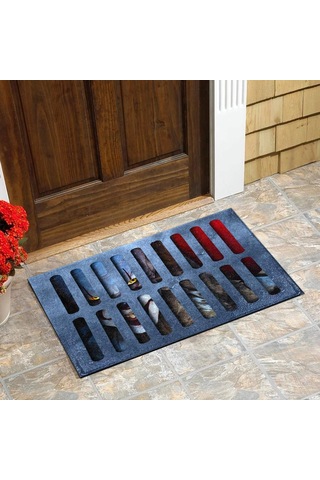 Singree 3d Halloween İllüzyon Palyaço Paspas - Suyu Hızlı Emici, Çift Taraflı Kayma Engeli, 60x90 Cm Poliester+kauçuk