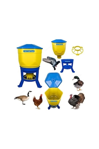 Tavuk Yemlik 40 Litre Kova Kapasiteli 2 Adet