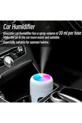 Ortam Nemlendirici Araç İçi Ev Ofis Rgb Renkli Işıklı Buhar Makinası