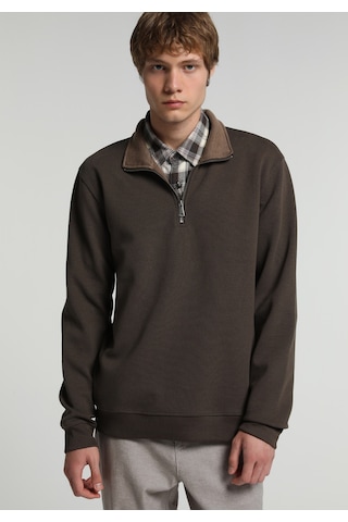 Colin's Colins Regular Fit Dik Yaka Düz Erkek Kahverengi Sweatshirt Cl1082805 Q1.v2 Brw