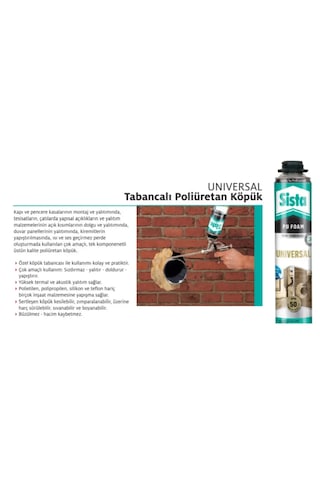Sista Universal Pu Köpük Tabancalı 750 Ml