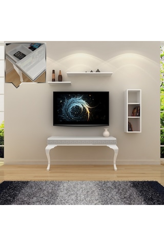 Decorotti - Lucca A3-3 Gizli Bölmeli Tv Ünitesi