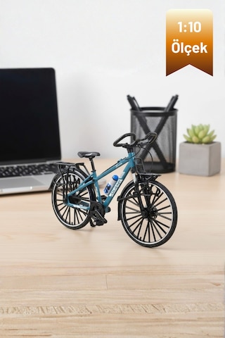 Craftivio Mavi 1:10 Ölçek Koleksiyonluk Die Cast Model Bisiklet Çok Renkli