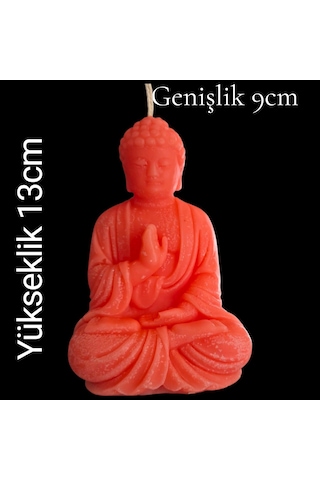 Dekoratif Buda Heykeli Kokulu Mum Çok Renkli
